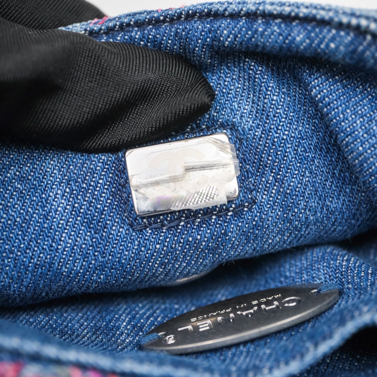 Chanel Coco Beach Flap Bag Denim Silver Hardware