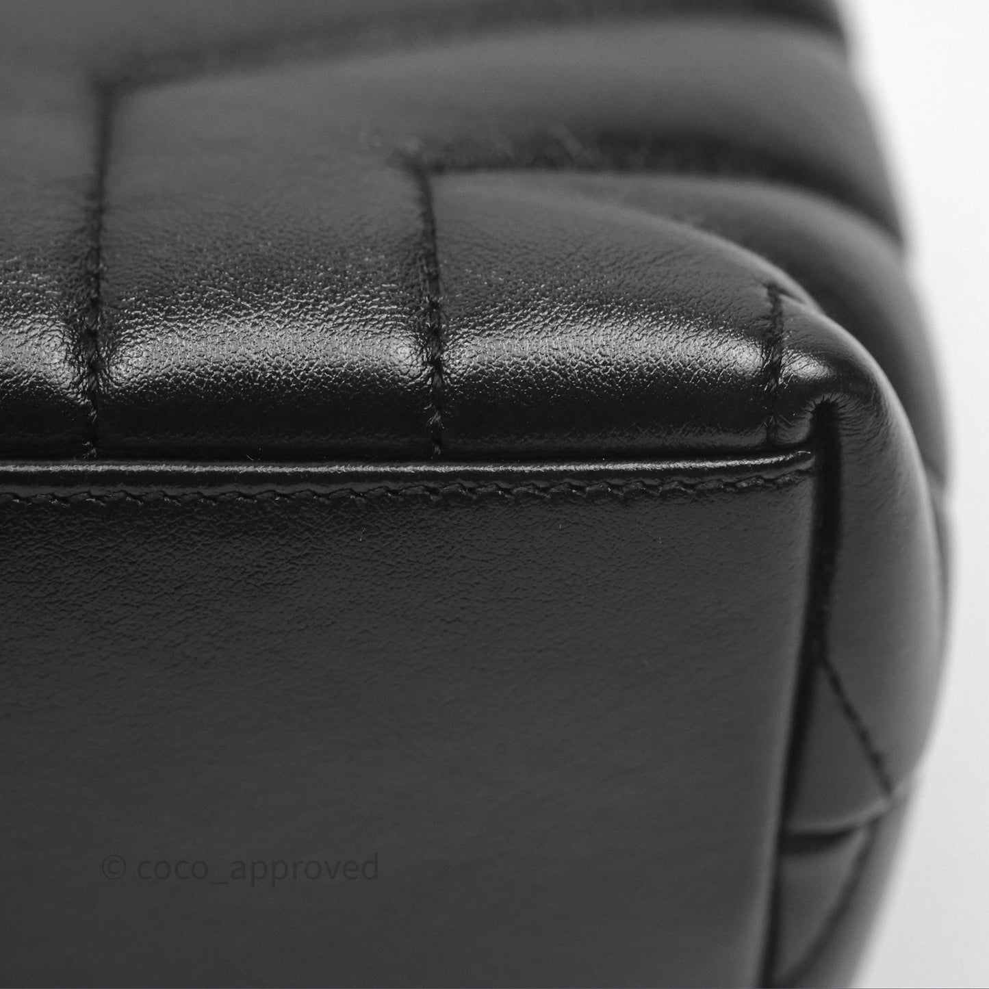 Saint Laurent Loulou Small Flap Bag Black Silver Hardware