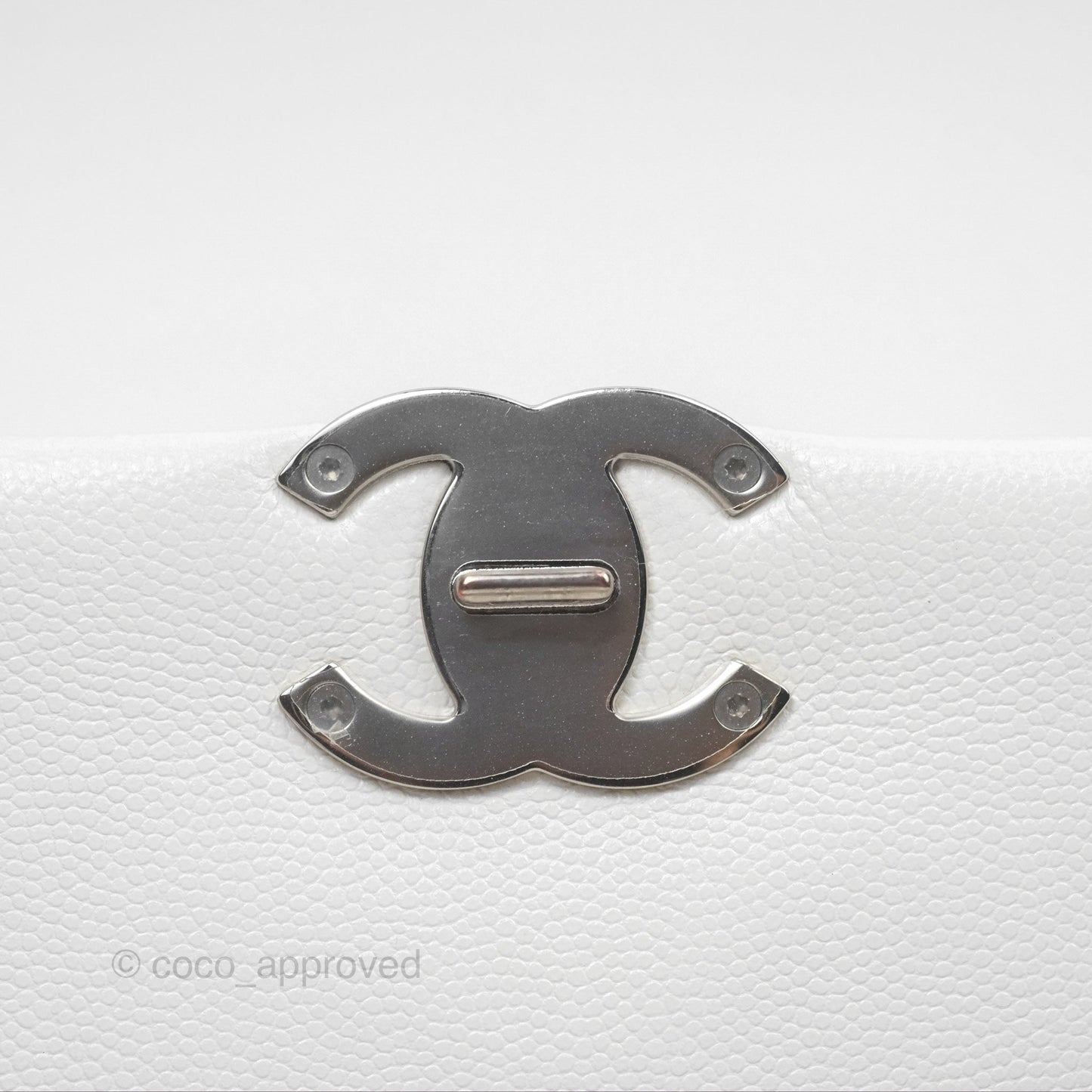 Chanel Quilted My Everything Medium Flap Bag White Caviar Incognito Hardware
