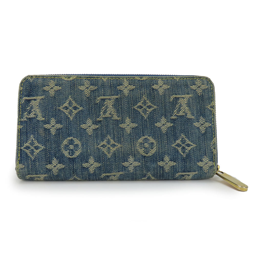 Louis Vuitton Monogram Denim Leather Zippy Wallet
