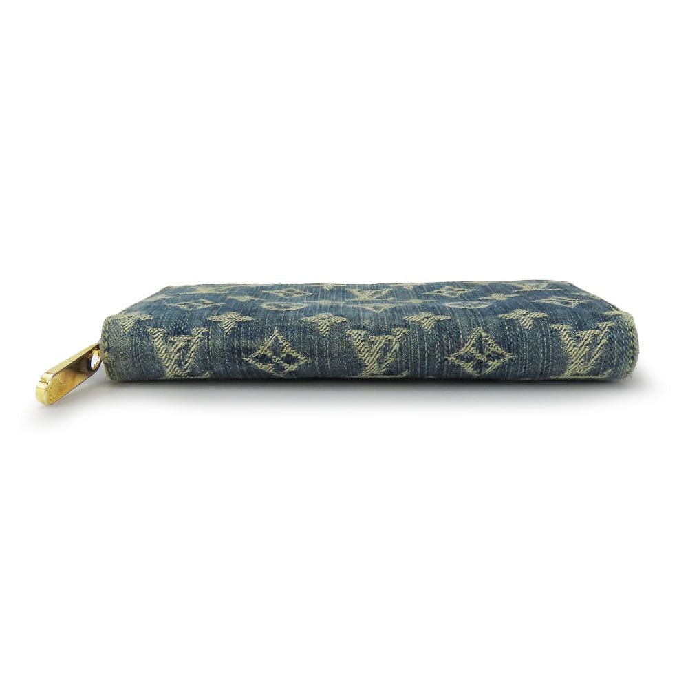 Louis Vuitton Monogram Denim Leather Zippy Wallet