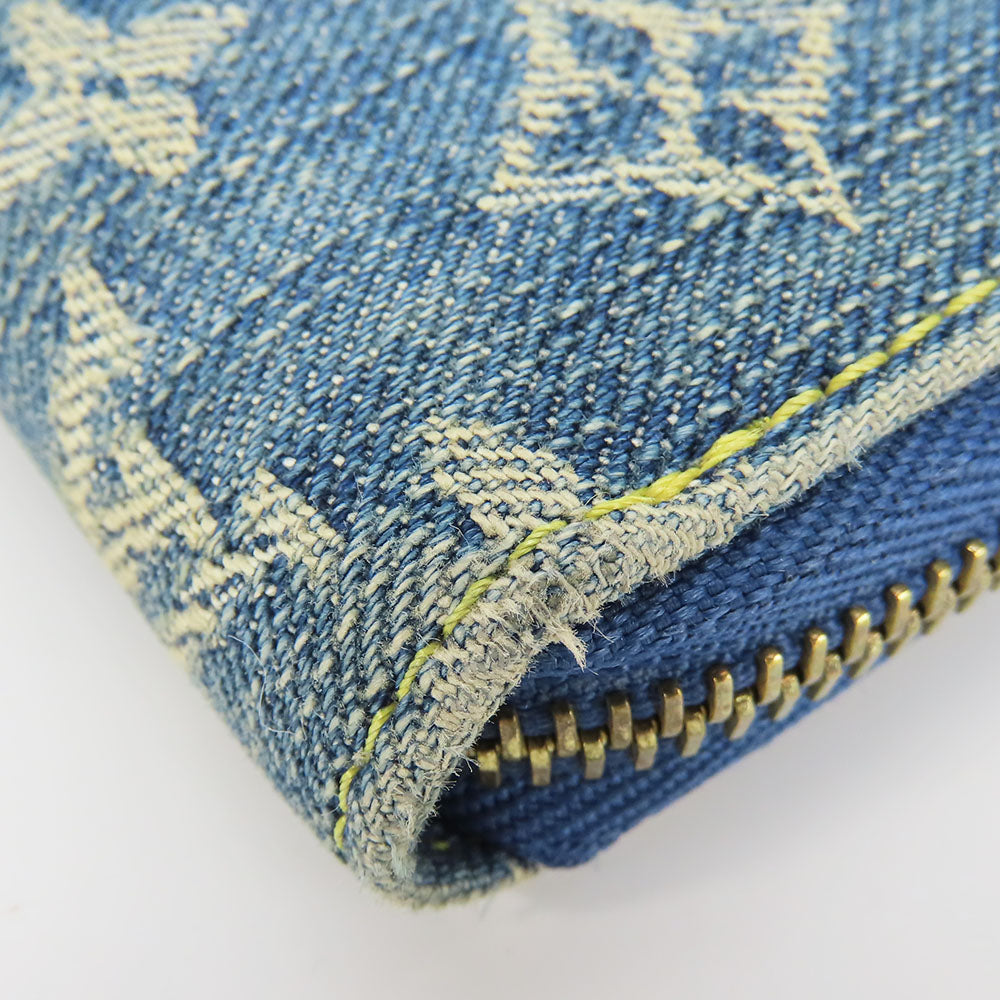Louis Vuitton Monogram Denim Leather Zippy Wallet