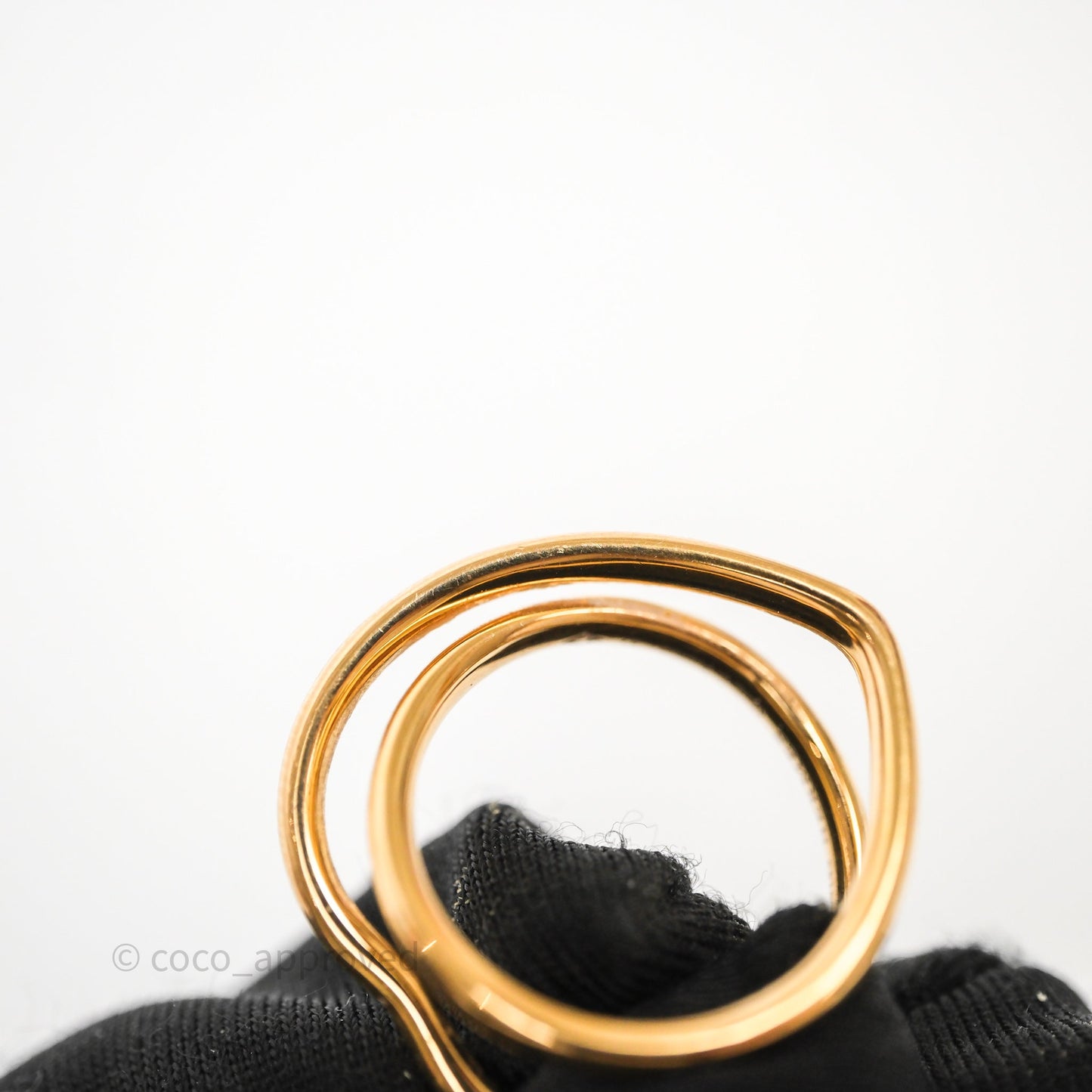 Hermès Vertige Coeur Gold Ring 51MM