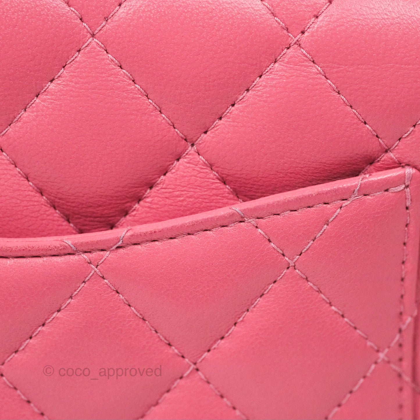 Chanel Quilted Mini Square Lambskin Pink Gold Hardware