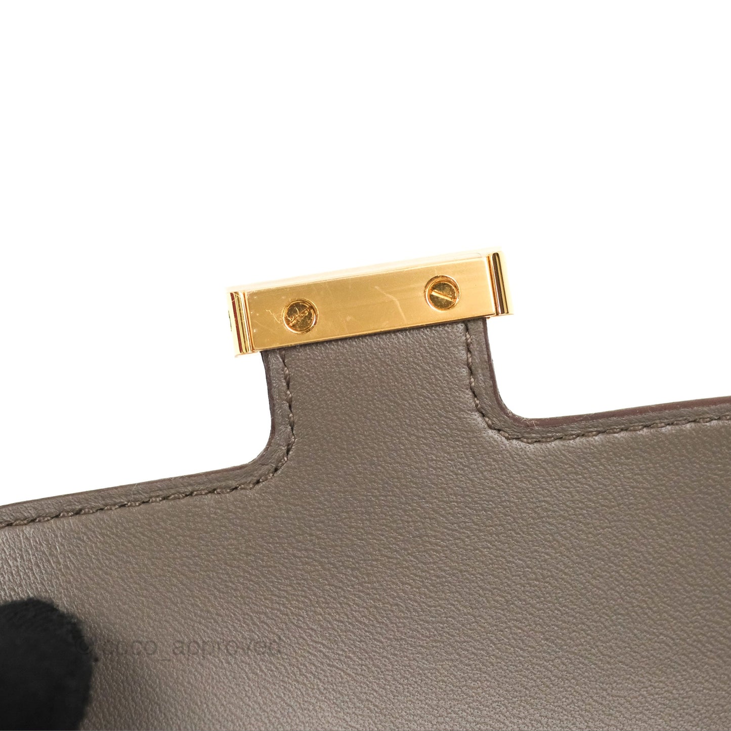 Hermès Constance Slim Wallet Etain Epsom Gold Hardware