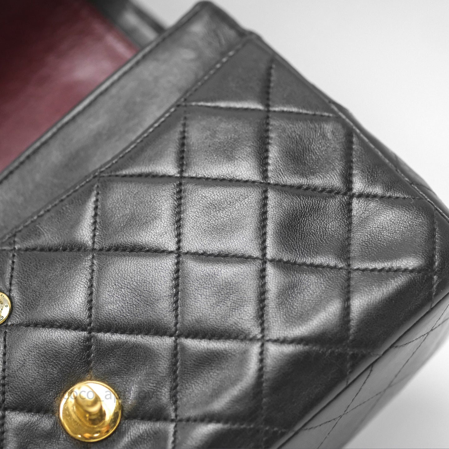 Chanel Classic Vintage Small Flap Black Lambskin 24K Gold Hardware