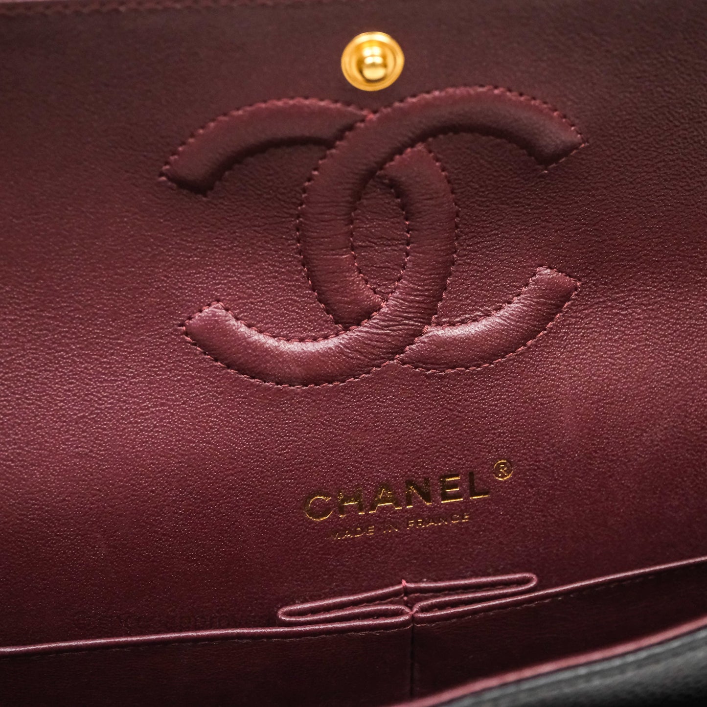 Chanel Classic Medium Flap Quilted Black Caviar Gold Hardware