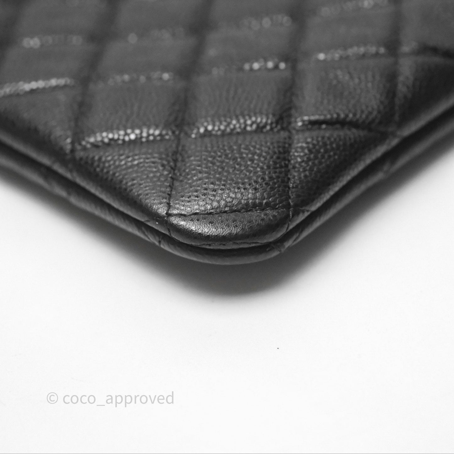 Chanel Medium O Case Boy Black Caviar Gold Hardware