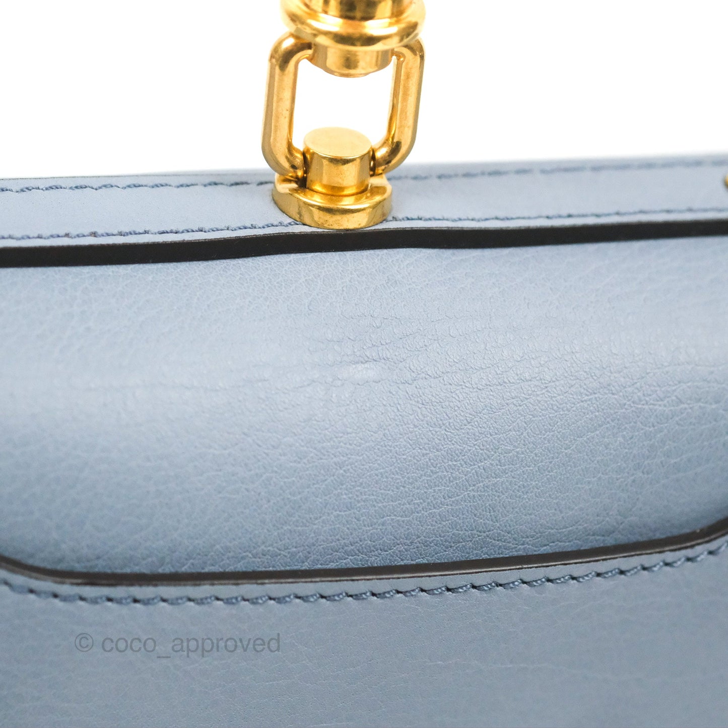 Chloé Nile Crossbody Bag Blue Calfskin