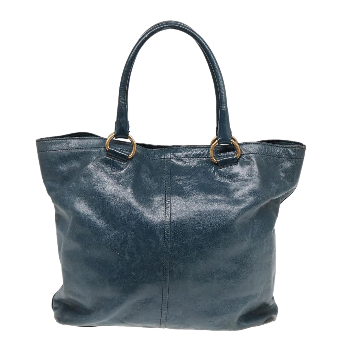 Luxury Prada Tote Bag Leather Navy  83700