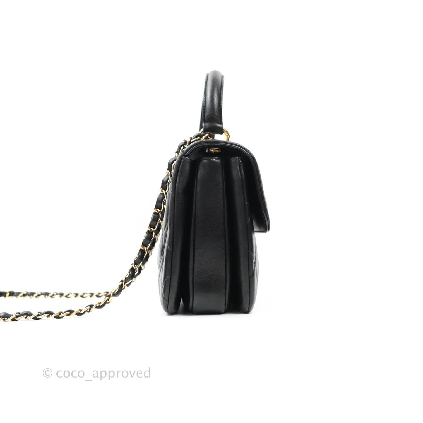 Chanel Trendy CC Small Black Lambskin Gold Hardware