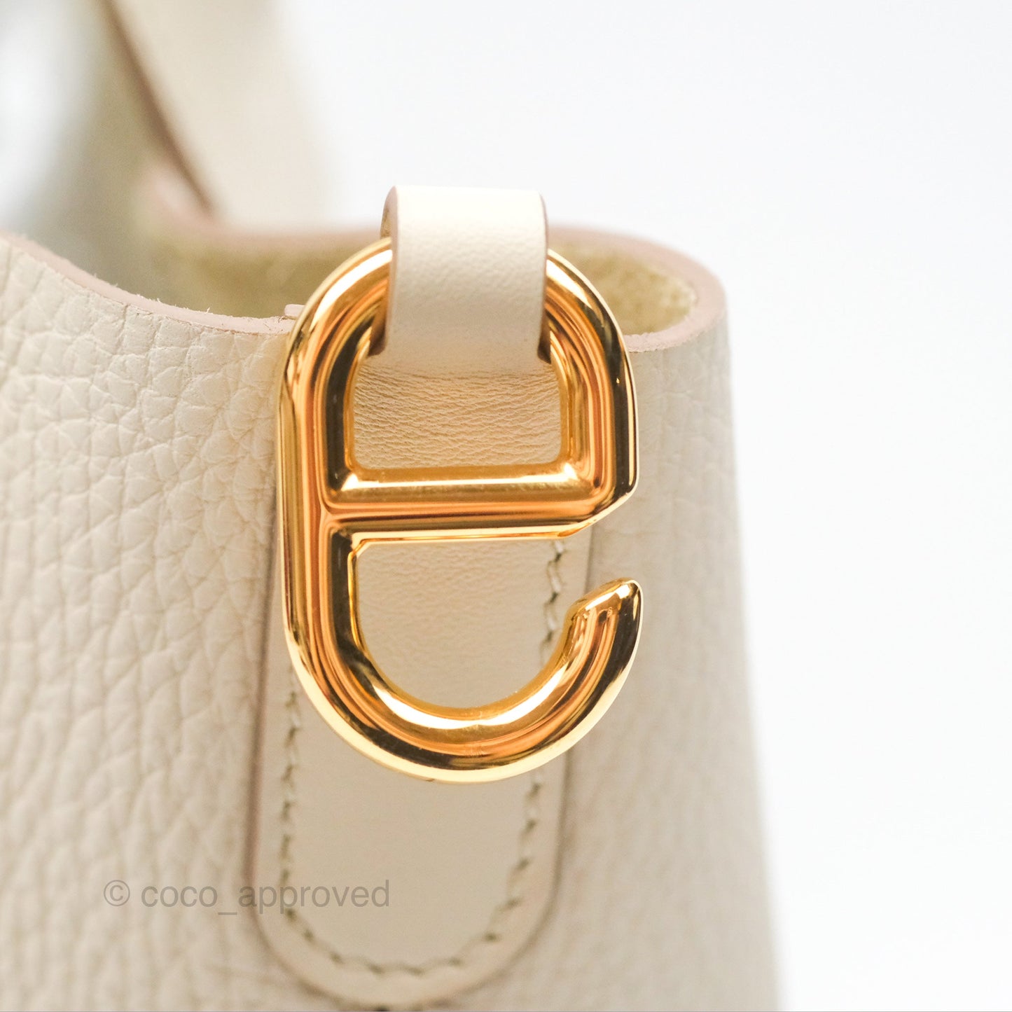 Hermes In-The-Loop 23 Beton Clemence Gold Hardware