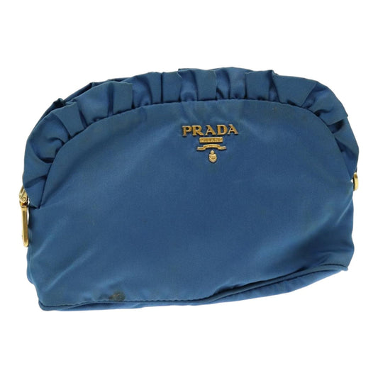 Luxury Prada Pouch Nylon Blue  83739