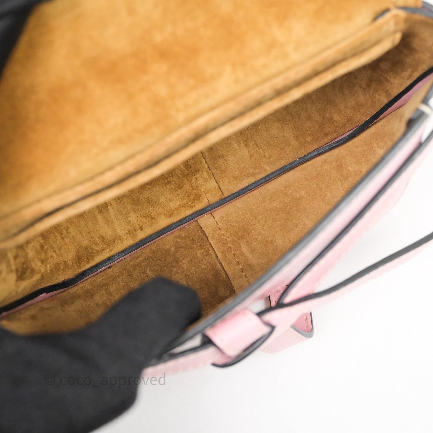 Loewe Mini Gate Belt Bag in Soft Calfskin Pink