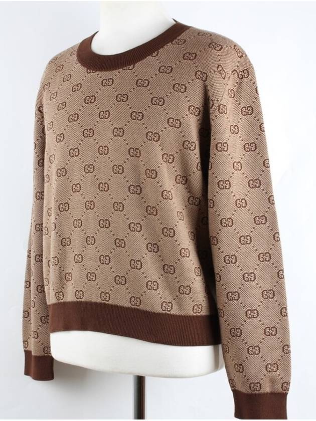 Luxury Gucci Trending 2025 GG logo long sleeve knit L