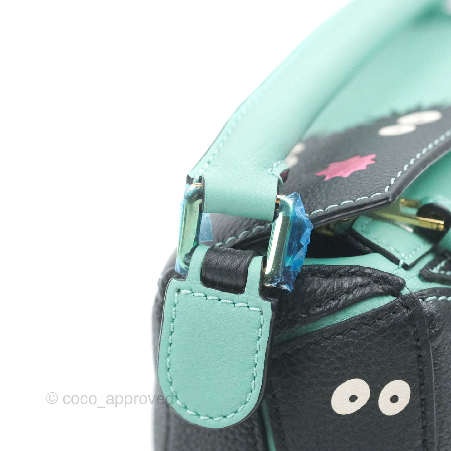 Loewe x Spirited Away Mini Puzzle Mint Calfskin