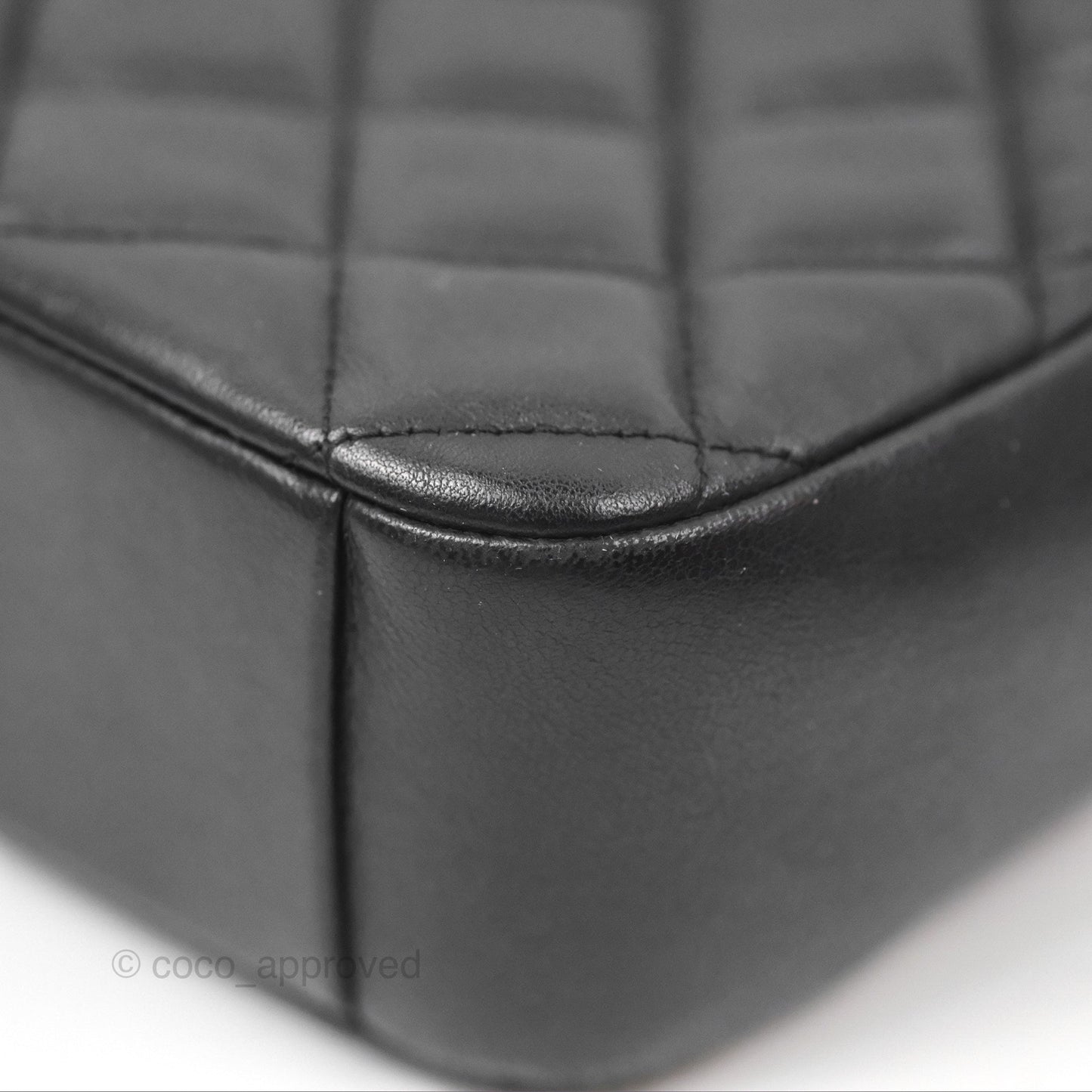 Chanel Small CC Camera Bag Quilted Black Lambskin Gold Hardware