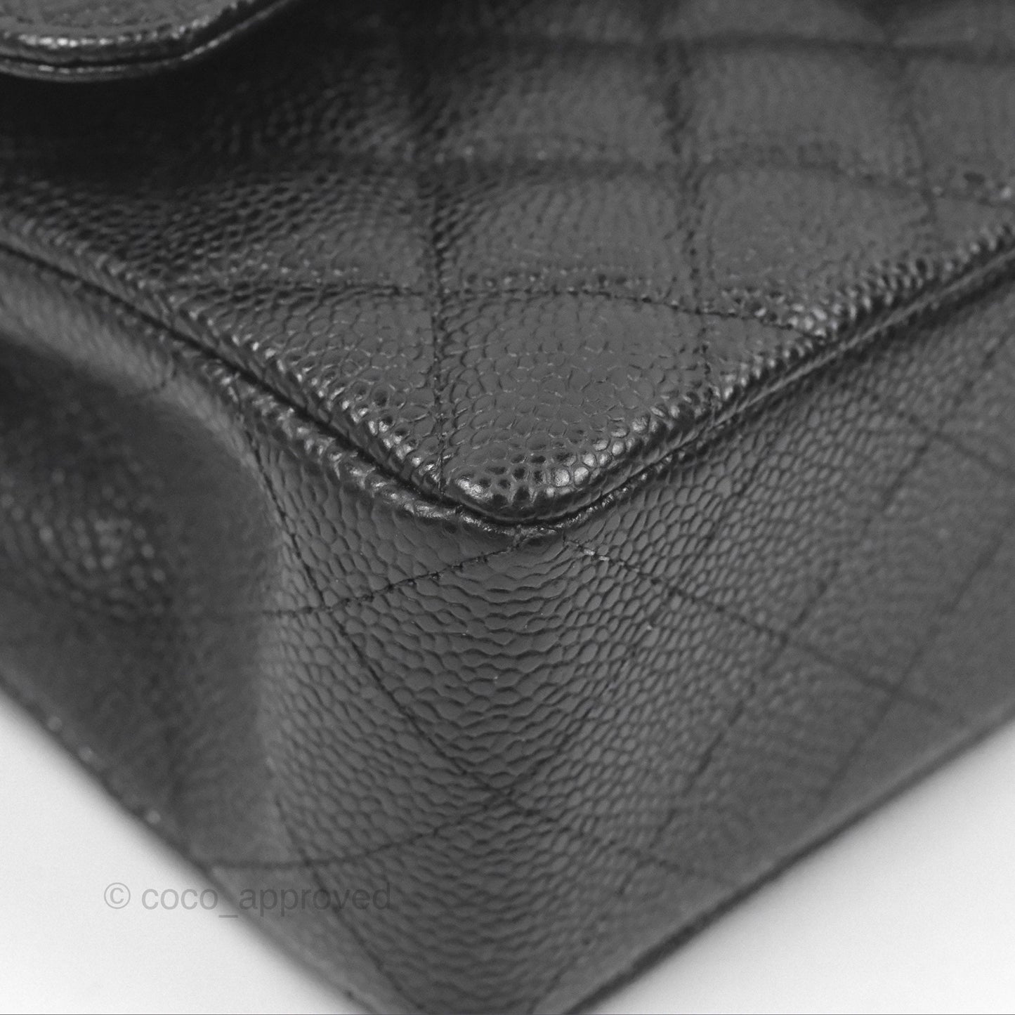 Chanel Small S/M Classic Flap Quilted Black Caviar Gold Hardware