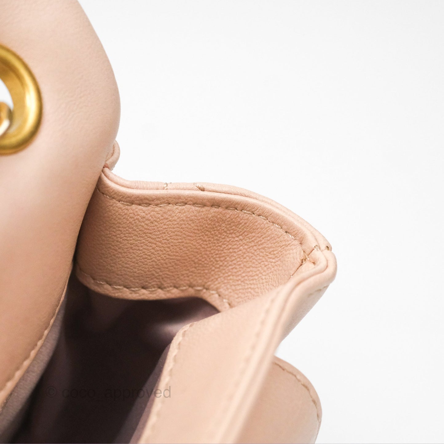 Chanel Flap Bag Pink Aged Gold Hardware