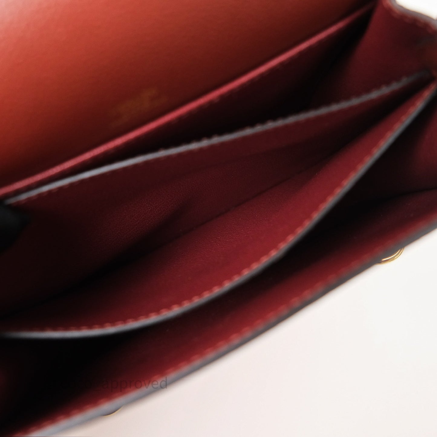 Hermès Mini Roulis Rouge H 55 Evercolor Gold Hardware