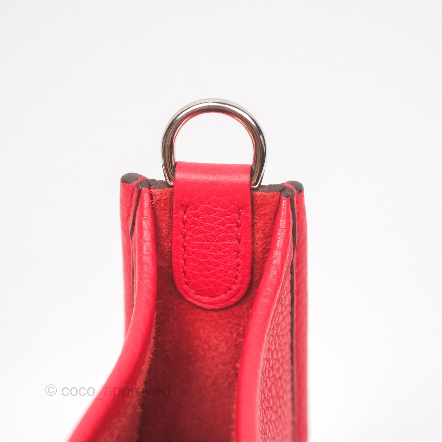 Hermès Mini Evelyne 16 Amazone Rouge de Coeur TM Palladium Hardware