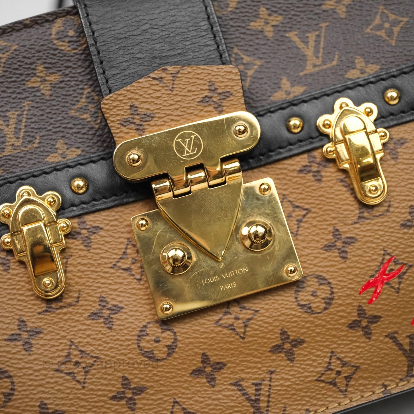 Louis Vuitton Monogram Reverse Trunk Clutch Bag