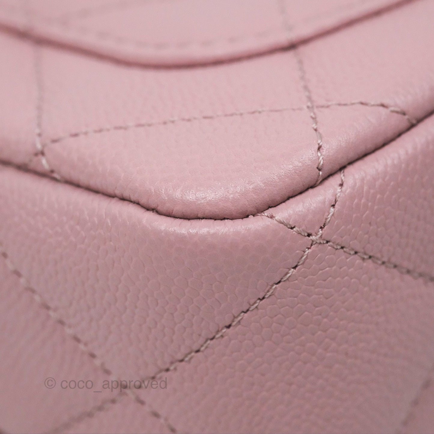 Chanel Mini Flap Bag Heart Adjustable Chain Dusty Pink Caviar Aged Gold Hardware