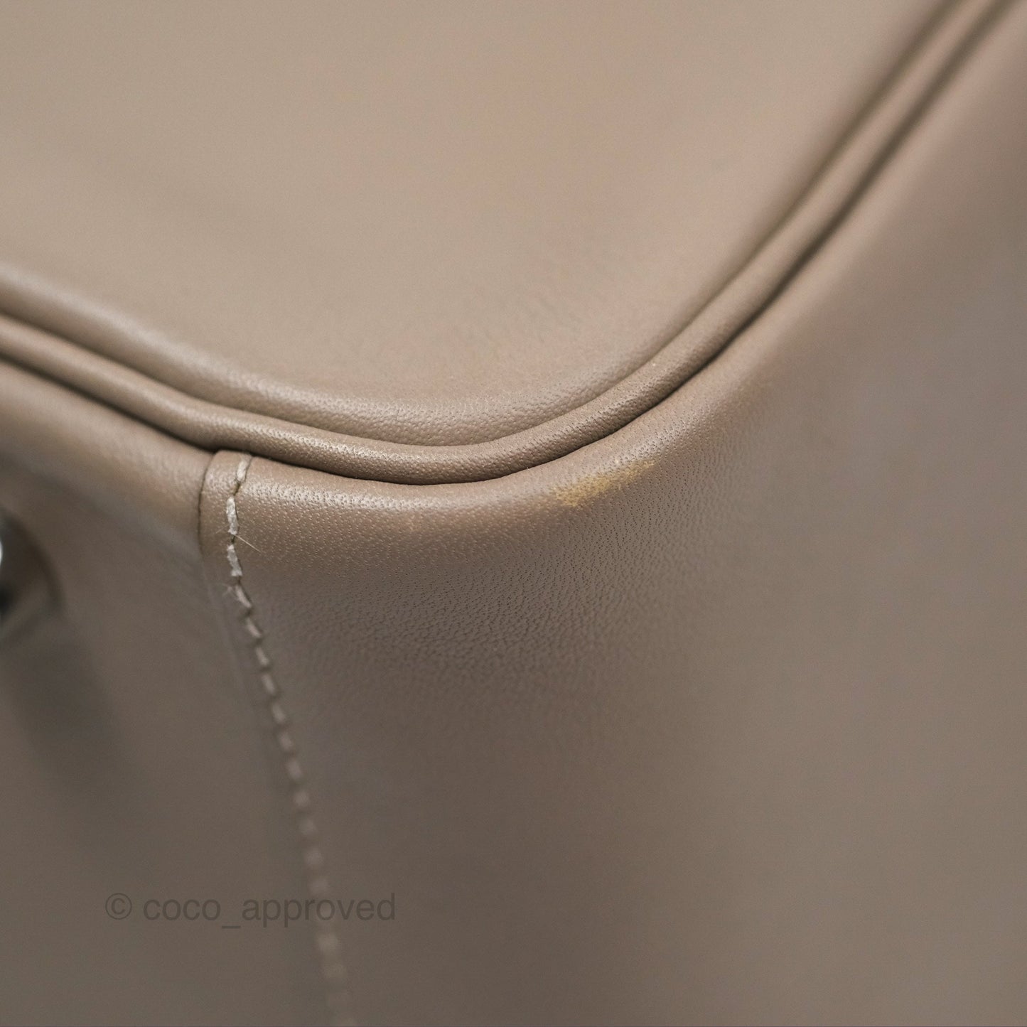 Hermès Lindy 30 Gris Asphalte M8/ Blue Indigo 76 Swift Palladium Hardware