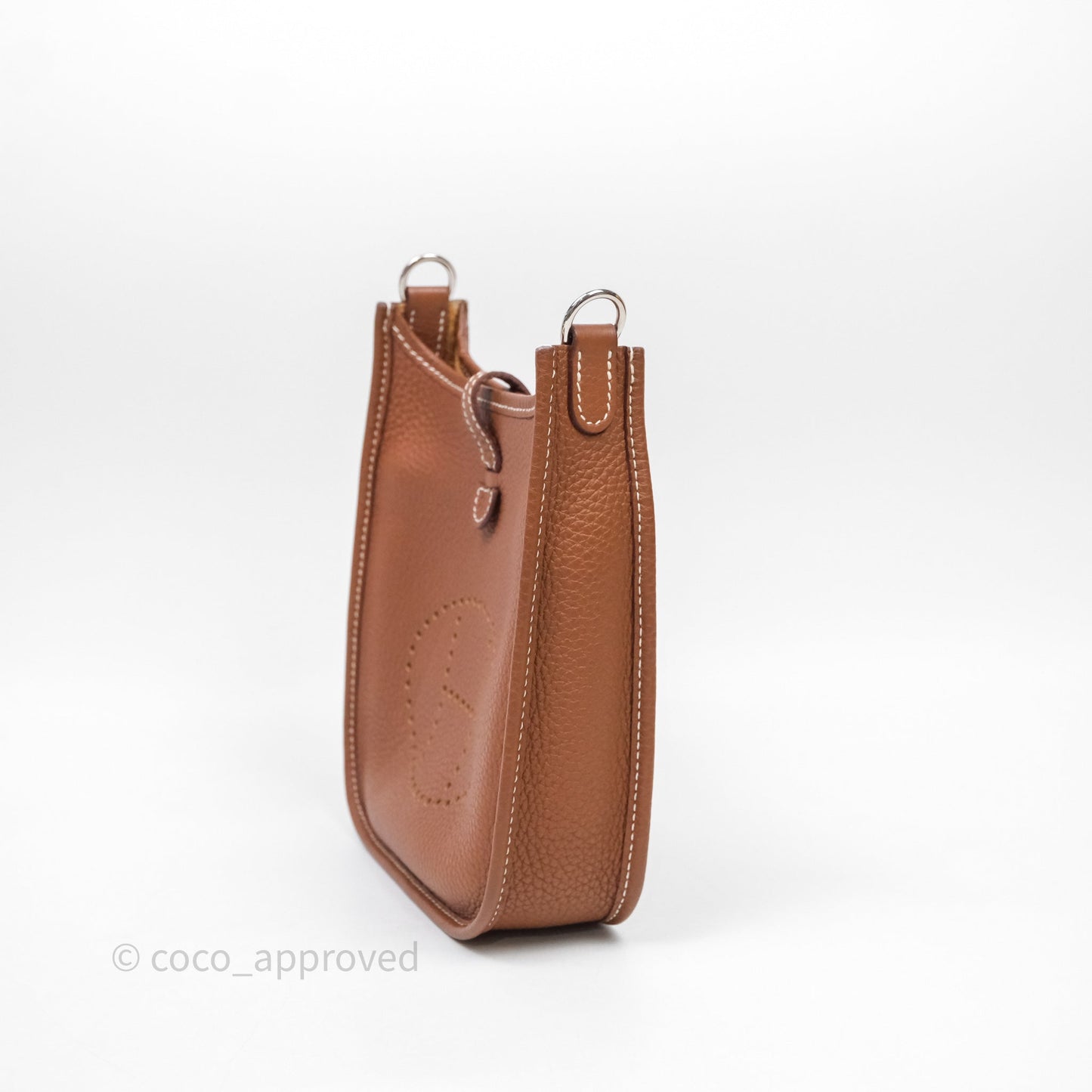 Hermès Mini Evelyne 16 Amazone Gold 37 Clemence Palladium Hardware