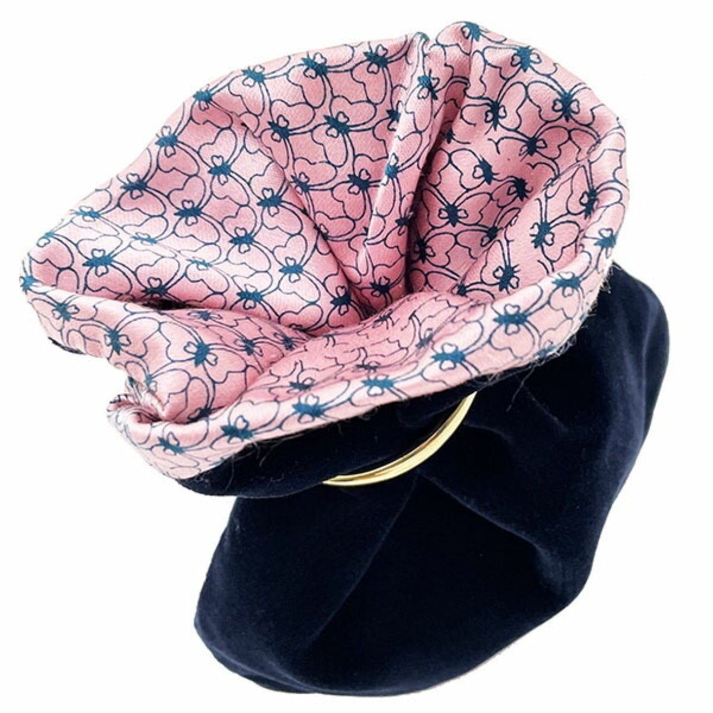 Luxury Bottega Veneta Navy pink Velvet Pouch ()
