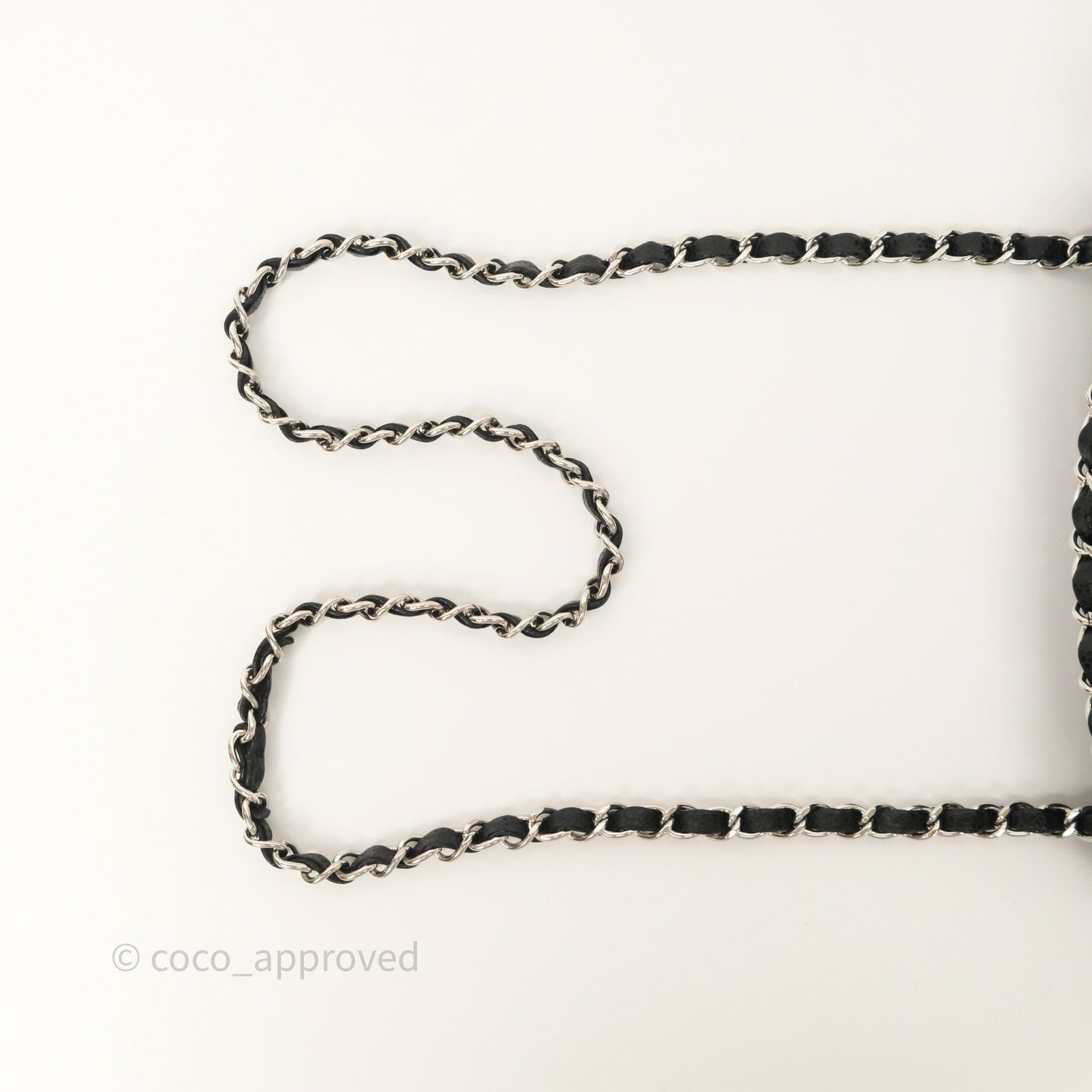 Chanel Small Classic Flap Quilted Black Caviar Silver Hardware