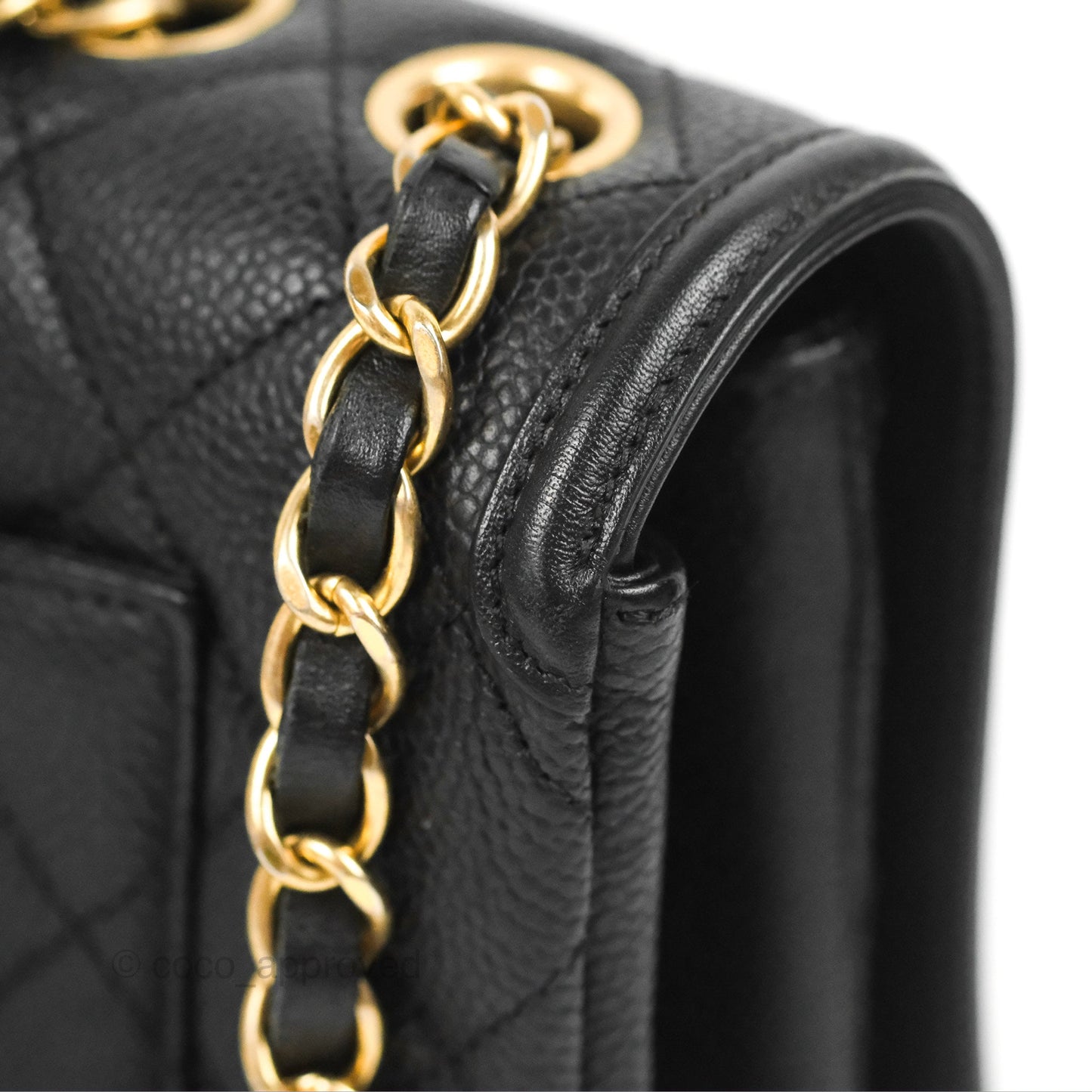 Chanel Quilted Medium CC Filigree Flap Black Caviar
