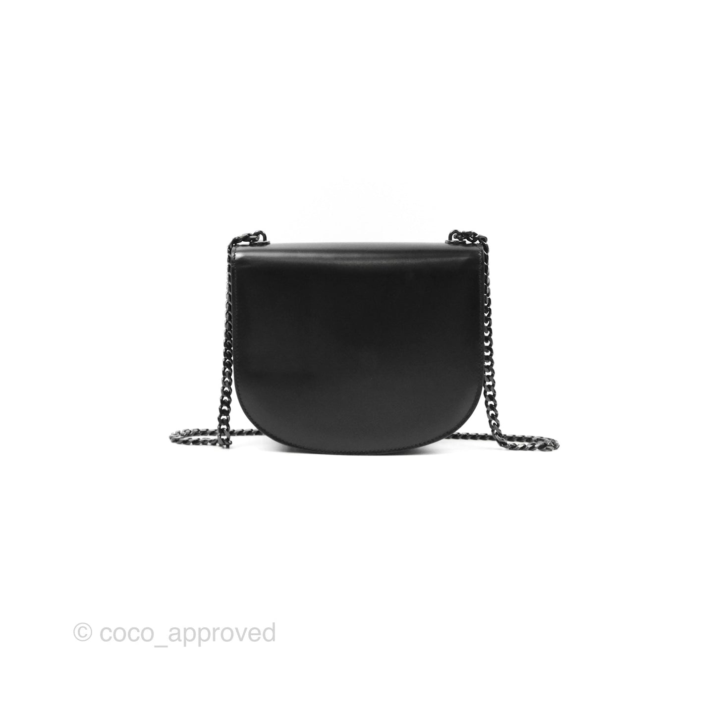 Celine Chain Besace Clea Shiny Calfskin So Black