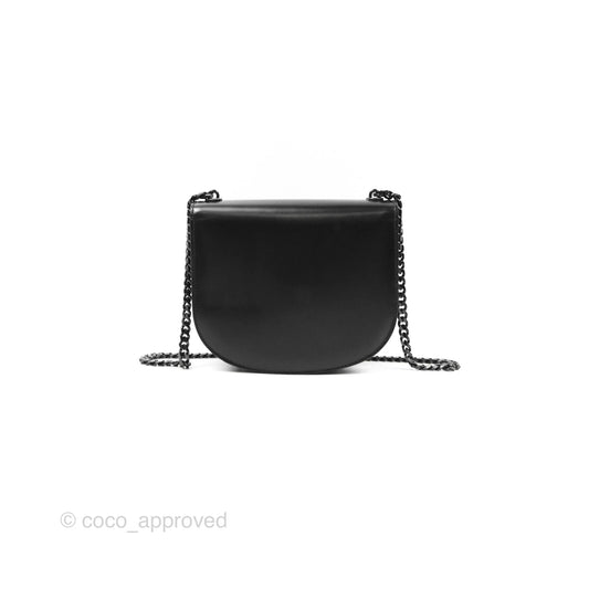 Celine Chain Besace Clea Shiny Calfskin So Black