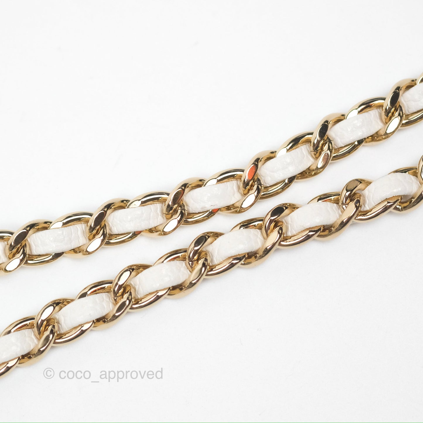 Chanel Extra Mini Quilted Coco Handle White Caviar Gold Hardware