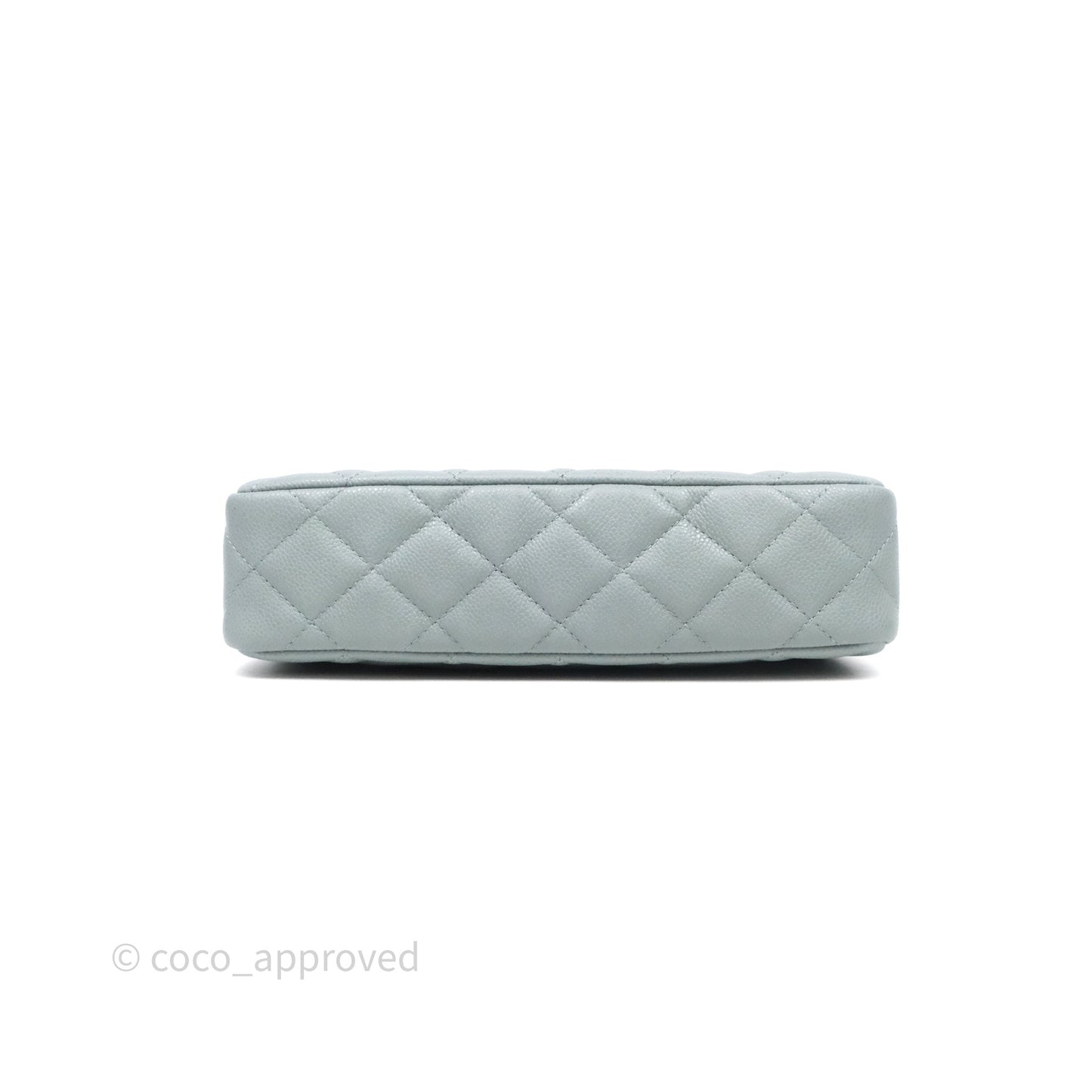 Chanel Clutch on Chain Tiffany Green Caviar Gold Hardware