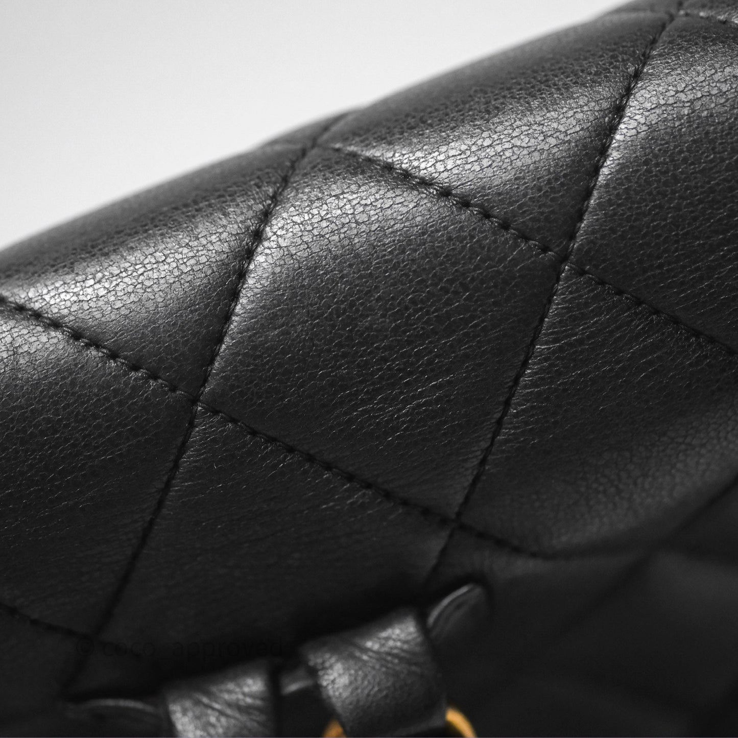 Chanel Vintage CC Duma Backpack Black Lambskin 24K Gold Hardware