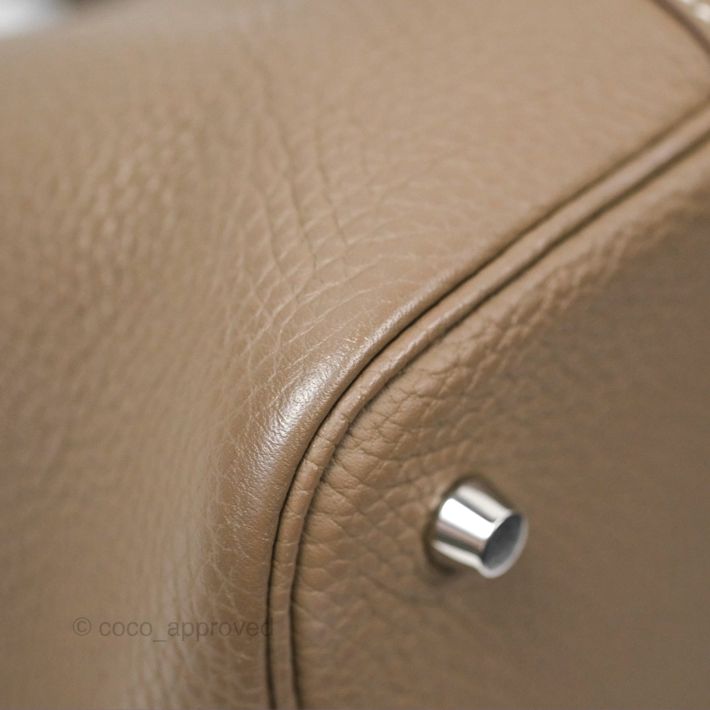 Hermès Picotin 22 Lock Etoupe Clemence Palladium Hardware