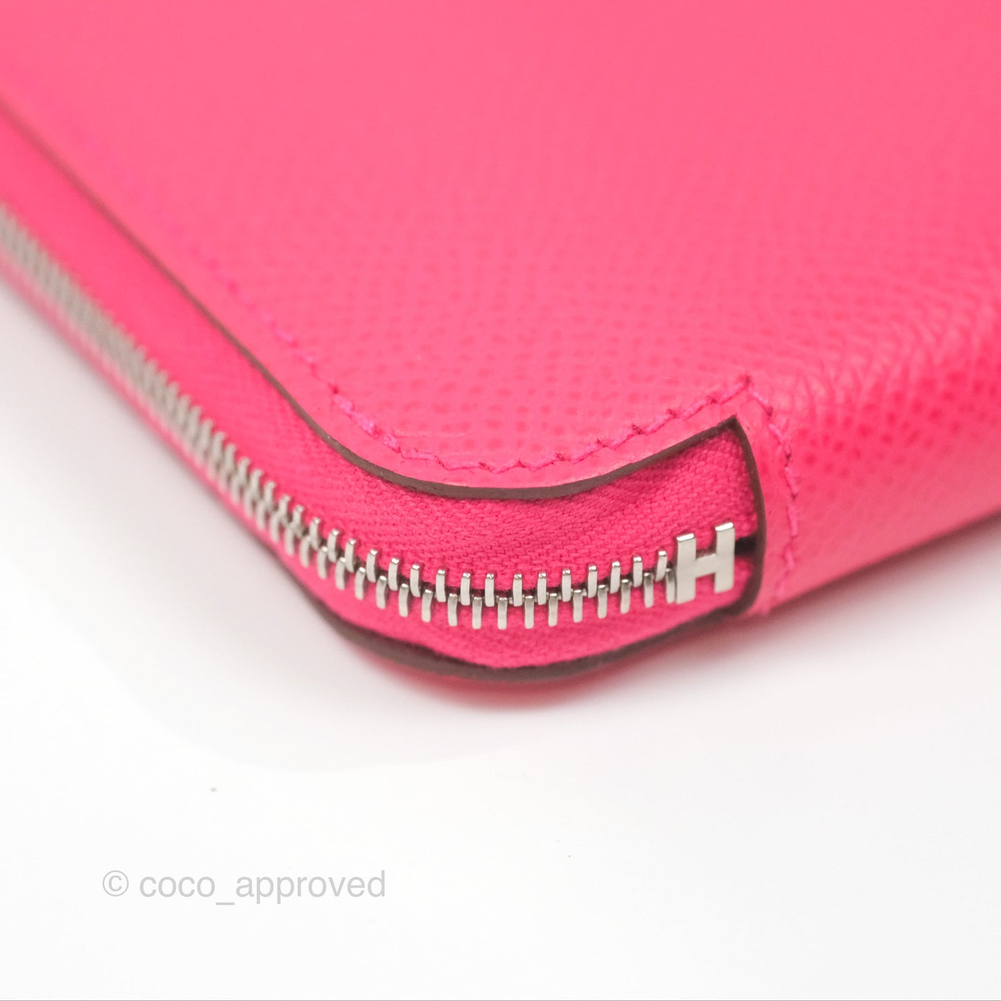 Hermès Silk In Compact Wallet Rose Extreme/ Colvert Epsom