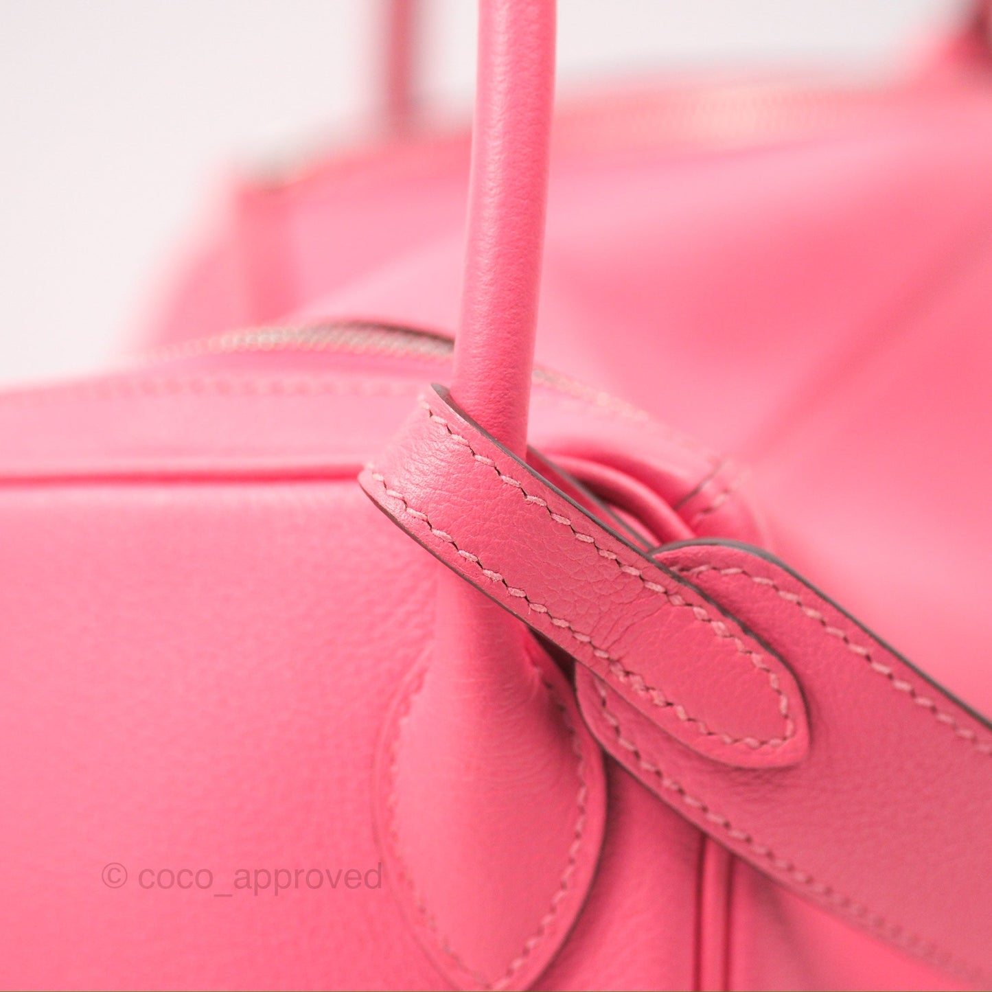 Hermès Lindy 26 Rose Azalee Evercolor Palladium Hardware