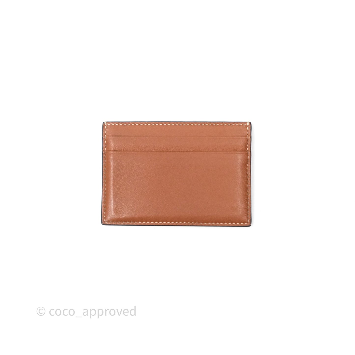 Celine Zipped Purse with Removable Card Holder in Tan Triomphe Canvas/ Lambskin