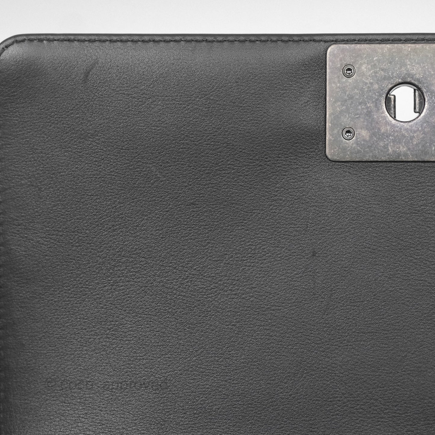 Chanel Medium Boy Quilted Black Calfskin Ruthenium Hardware