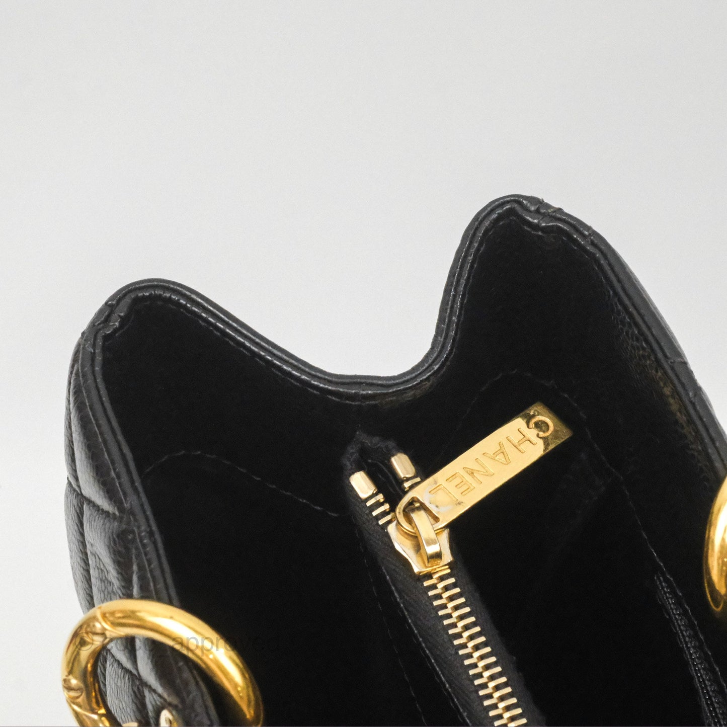 Chanel GST Black Caviar Gold Hardware