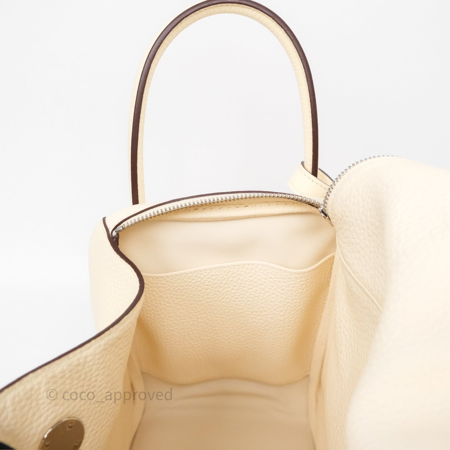Hermès Lindy 30 Nata I2 Clemence Palladium Hardware
