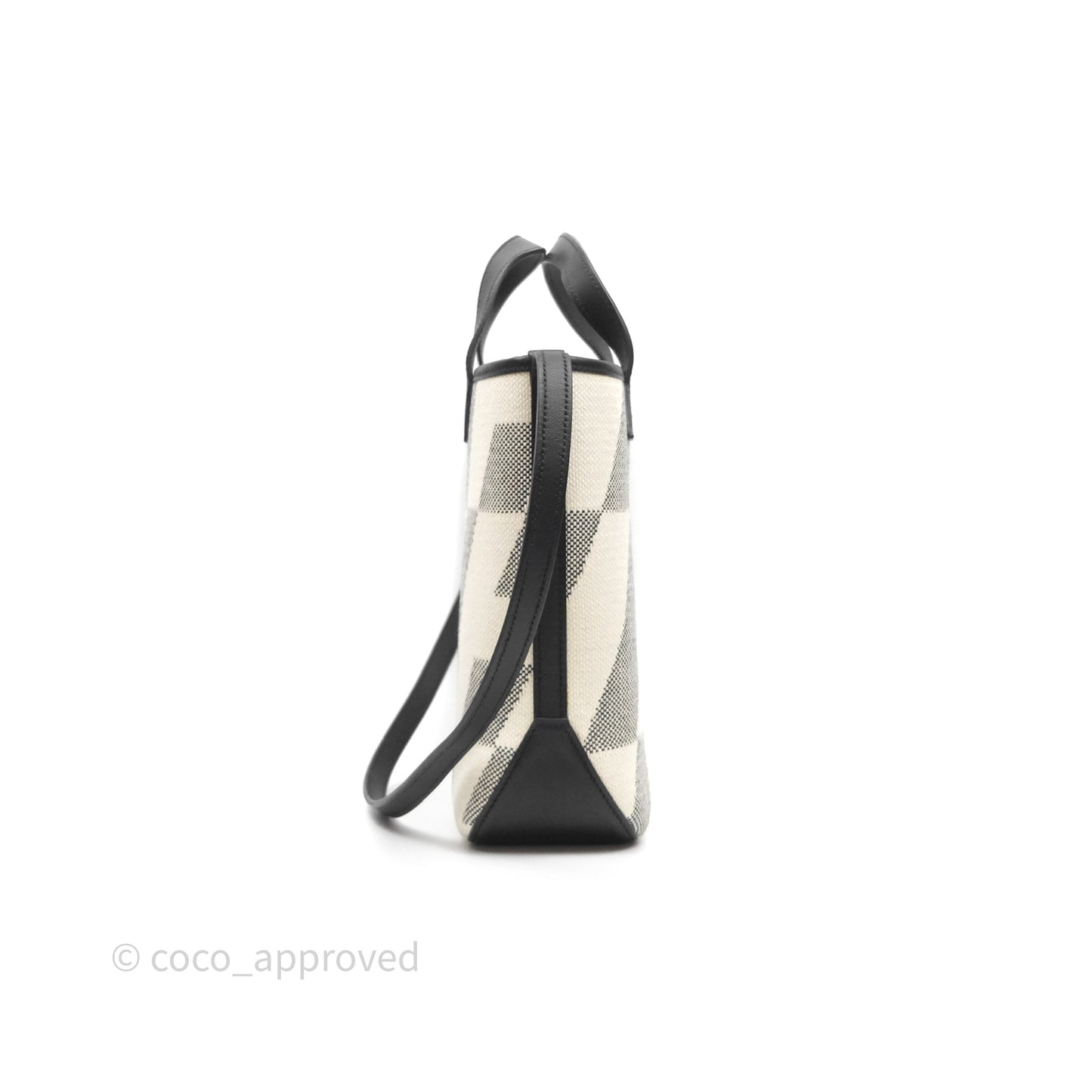 Hermès Cabas H En Biais 27 Noir 89 Swift/Canvas
