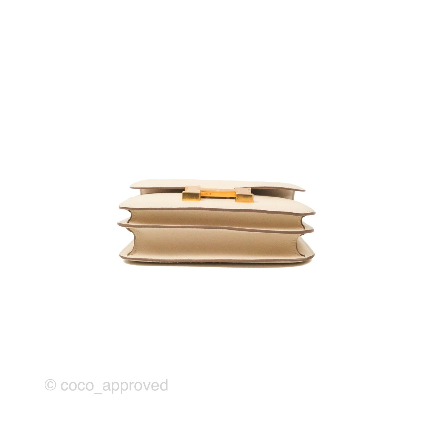 Hermès Constance Mini 18cm Craie Epsom Gold Hardware