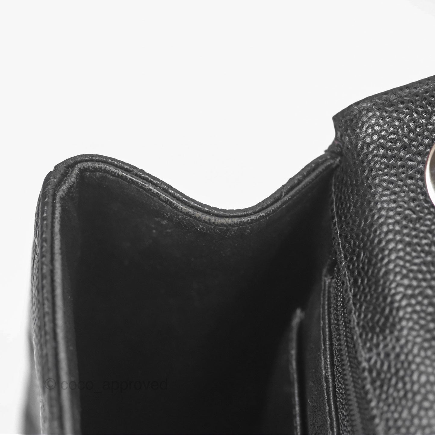 Chanel Classic Vintage Jumbo Single Flap Black Caviar Silver Hardware