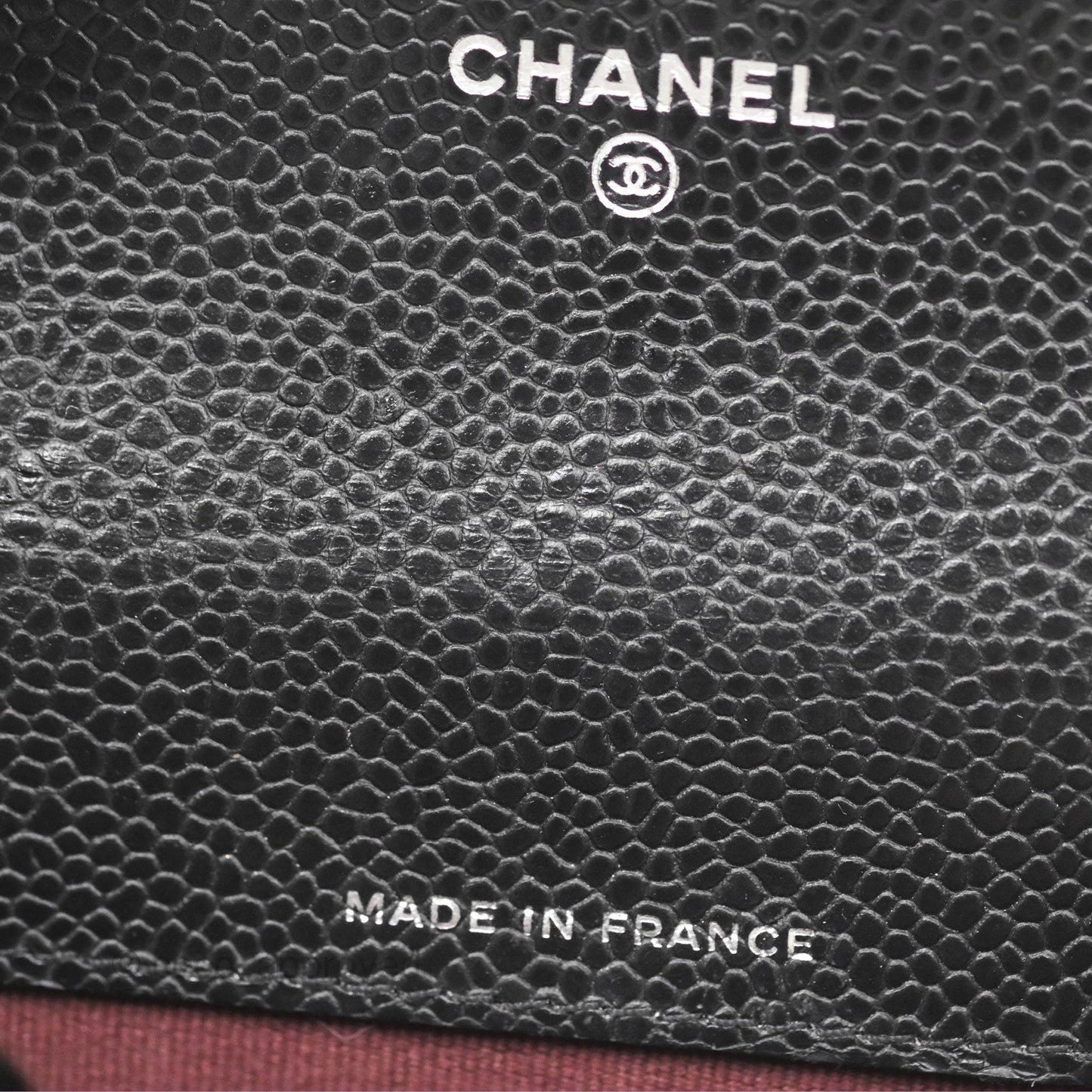 Chanel Classic Quilted Flap Card Holder Black Caviar Silver Hardware