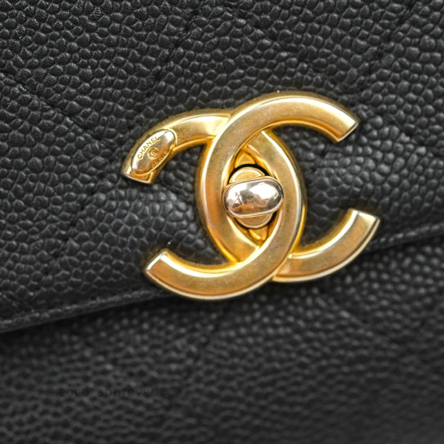 Chanel Chic Affinity Medium Grained Calfskin Black Aged Gold Hardware
