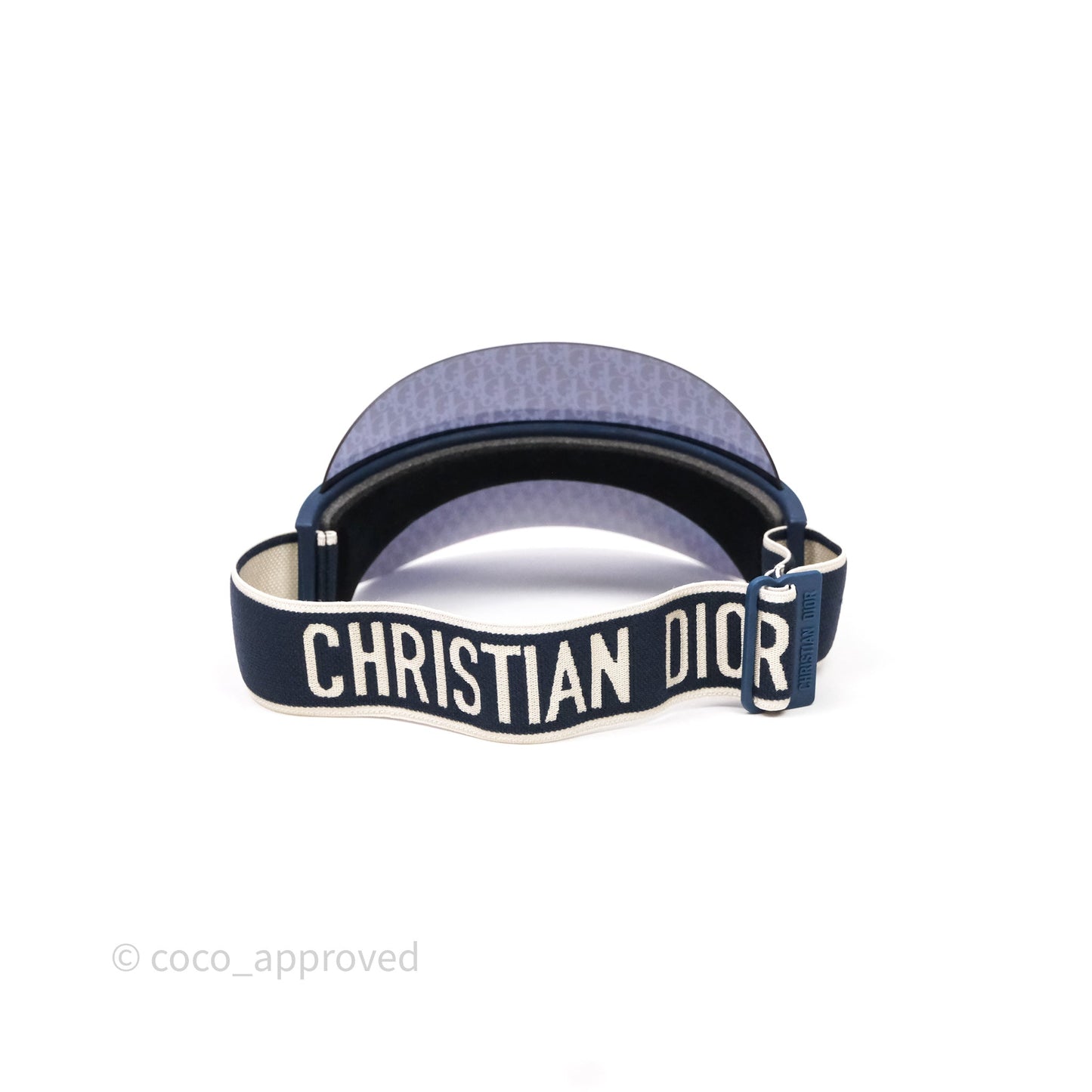 Christian Dior Diorclub V1U Dior Blue Oblique Visor
